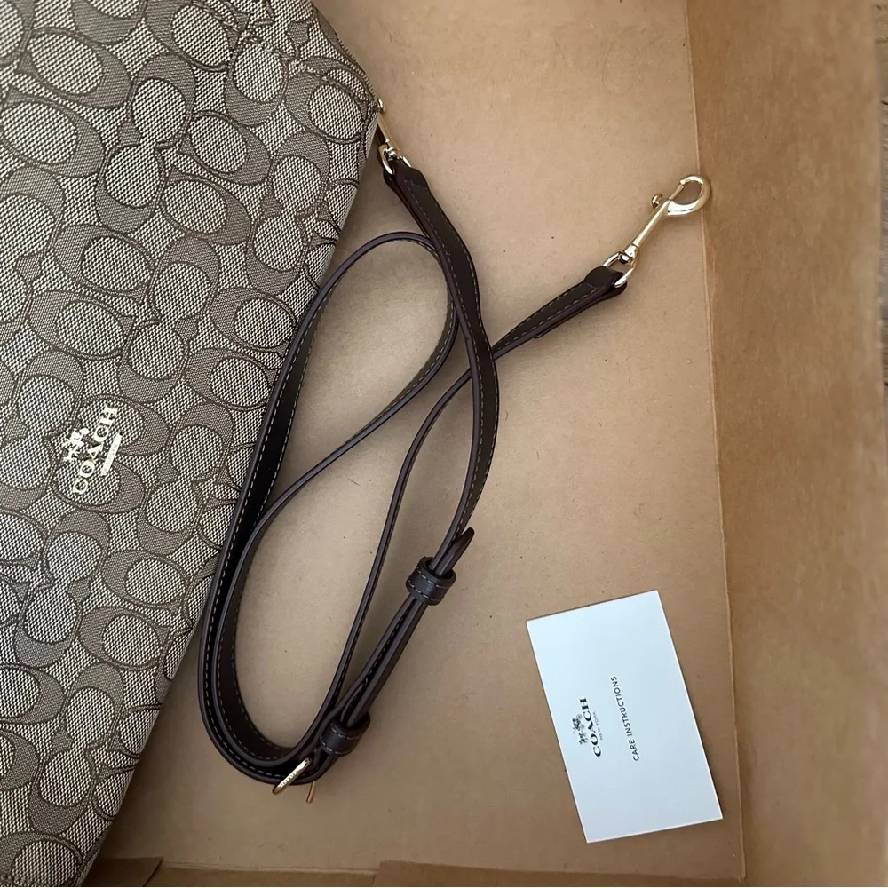 Coach Celeste in Signature Canvas Jacquard Convertible Hobo Crossbody Bag